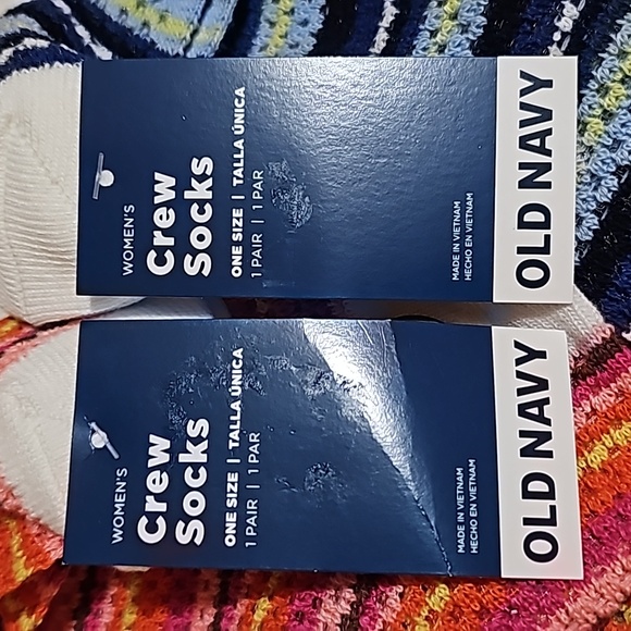 Old Navy Womens Crochet Crew Socks One Size New - Picture 6 of 9